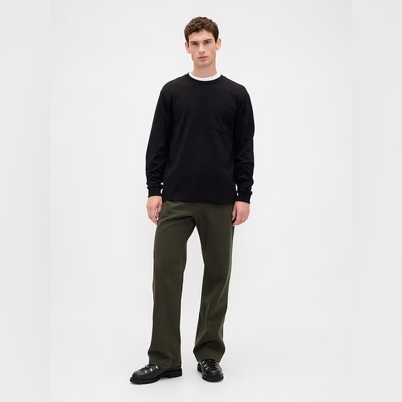 GAP Canvas '90s Loose Carpenter Pants 32x32 in Black Moss Green NWT! - Picture 2 of 11